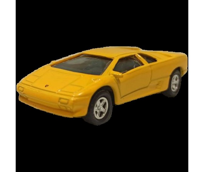 Masinuta die cast 7.5 cm, scara 1:60, lamborghini galben