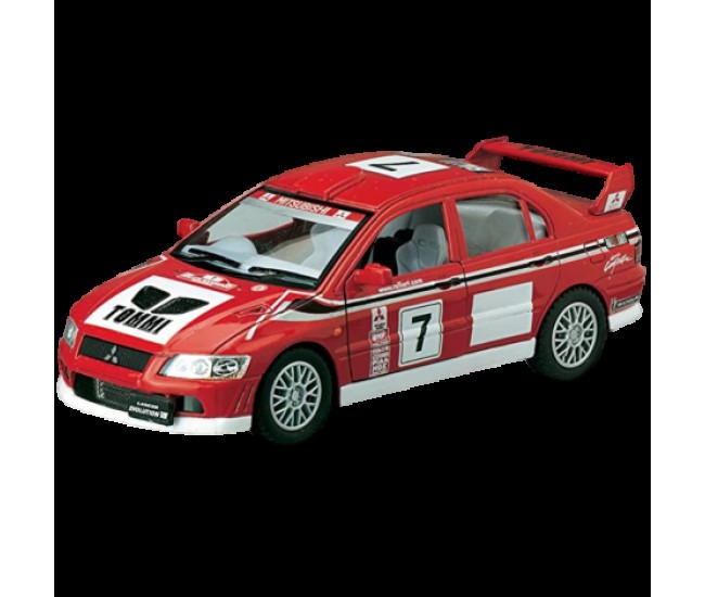 Masinuta die cast de curse, scara 1:36, 12.5 cm, mitsubishi lancer evolution