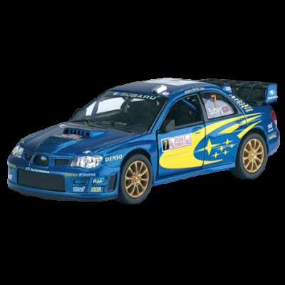 Masinuta die cast de curse, scara 1:36, 12.5 cm, subaru, albastra