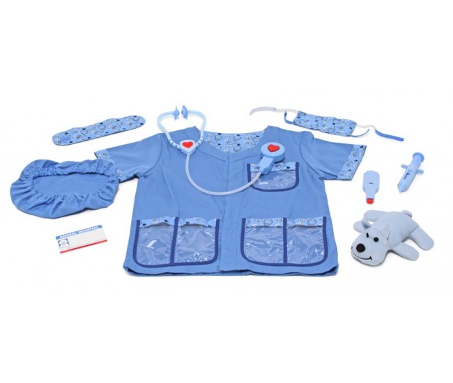 Costum carnaval copii medic veterinar melissa and doug