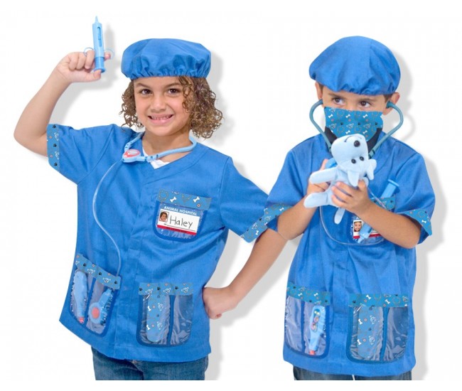 Costum carnaval copii medic veterinar melissa and doug