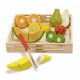 Set fructe lemn pentru taiat - melissa & doug