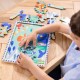 Puzzle educativ din lemn, cu rotite dintate, oceanul, 8 piese, pentru copii 3 ani+, melissa&doug 31003