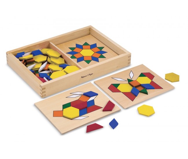 Sabloane si forme geometrice din lemn melissa and doug