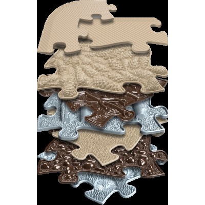 Covoras ortopedic senzorial puzzle set pentru seniori