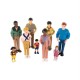 Set de 9 figurine familia - diversitate si integrare etnica, cu rol didactic