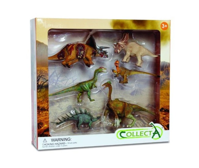 Set de 6 figurine pictate manual dinozauri 1 89574