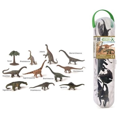 Cutie cu 12 minifigurine pictate manual sauropode a1213