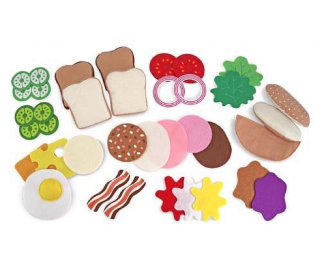 Melissa & doug - set de joaca sandwich