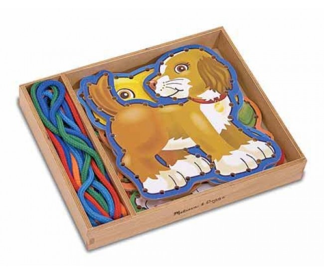 Joc cu sireturi animale de companie melissa and doug