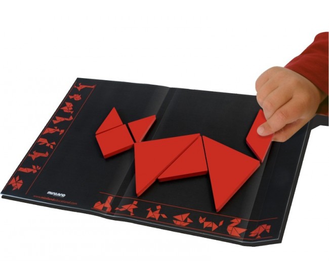 Tangram magnetic miniland