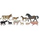 Animale domestice cu puii set de 10 figurine - miniland