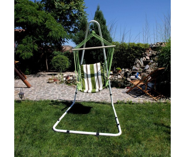 Hamac tip scaun, verde, max 150 kg, 100x50 cm, Craig