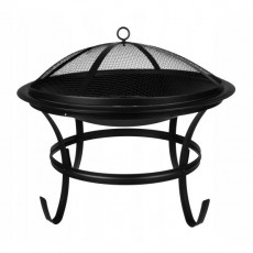 Gratar gradina, grill rotund, metal, 56x47 cm 