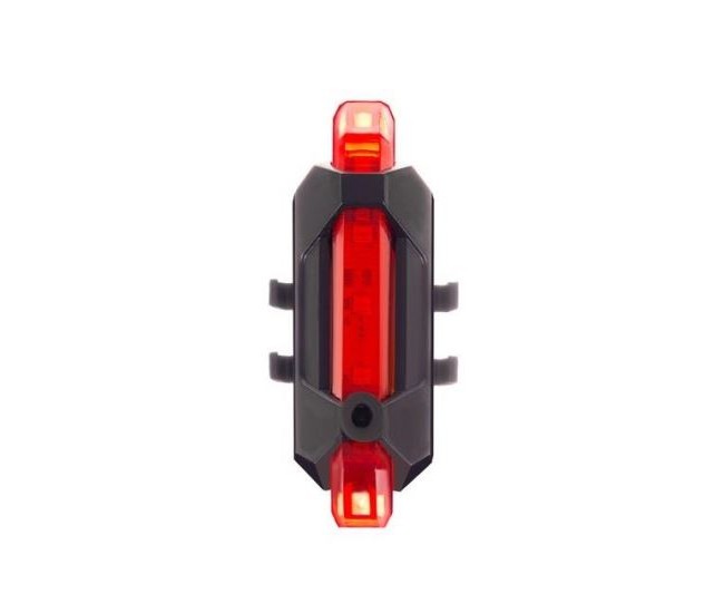 Stop pentru bicicleta, LED, 4 moduri iluminare, plastic, incarcare USB, 3.3x2.3x7.5 cm, Trizand 