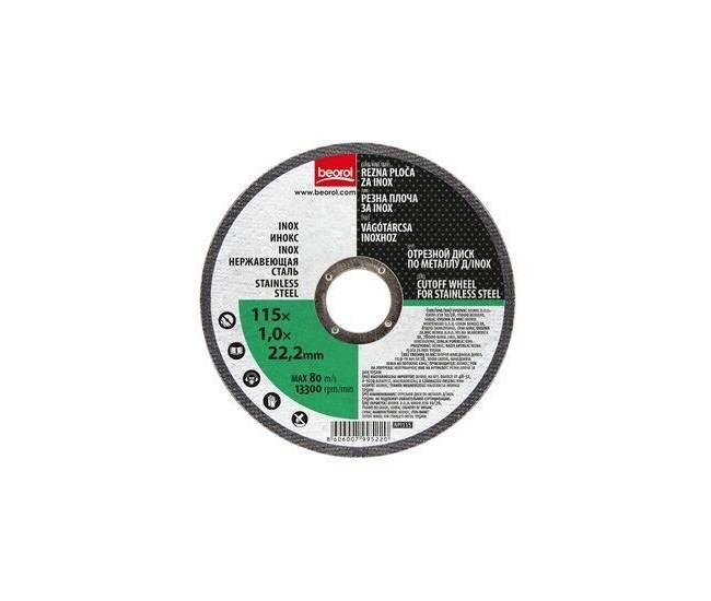 Disc debitat inox, 115x1 mm, Beorol