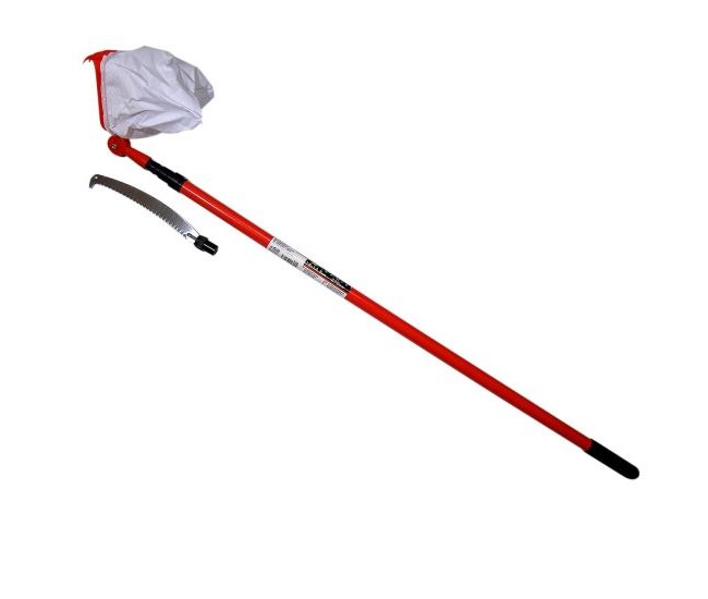 Dispozitiv pentru cules fructe cu fierastrau, maner telescopic, 3.6 m