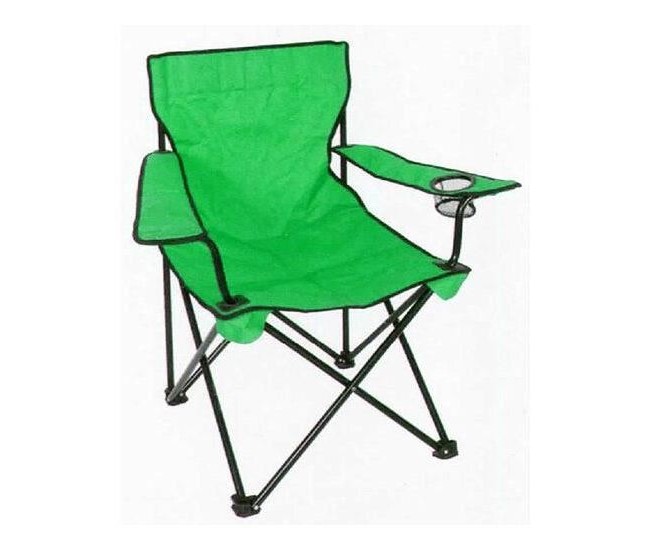 Scaun pliabil pescuit, camping, gradina 53x53x90cm - verde