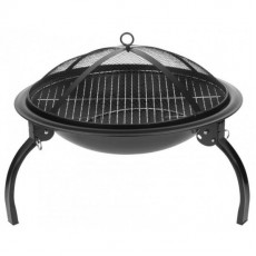 Gratar gradina, grill rotund, metal, 54x25 cm, Homefire BBQ