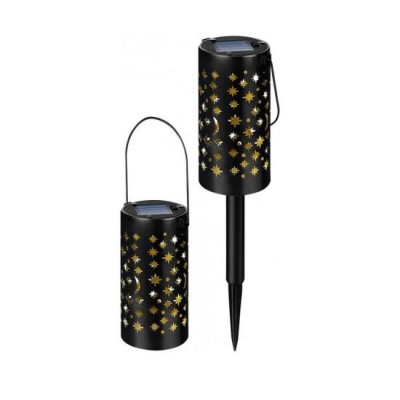 Lampa solara pentru gradina, LED, set 2 buc, 6x6x41 cm, Yildun