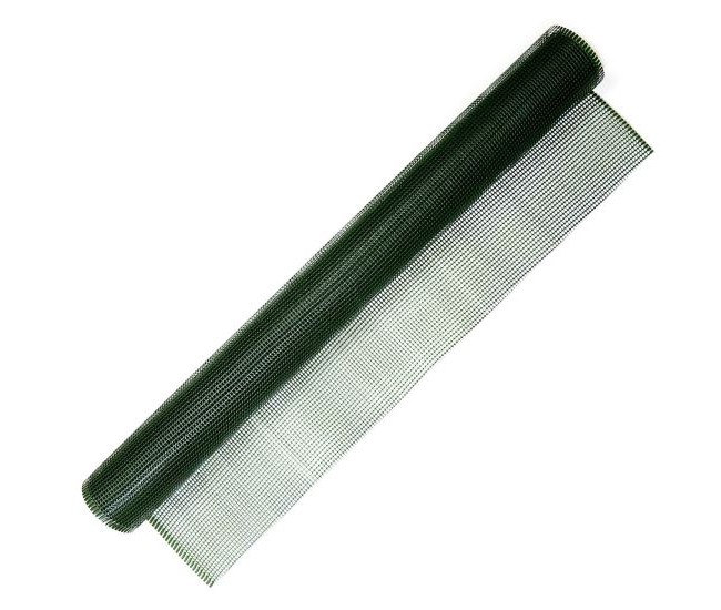 Plasa pentru gard, plastic, 300 g/m2, verde, 5x5 mm, 50x1 m