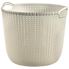 Cos rufe, 2 manere, crem, 30 L, 40x39x33 cm, Curver