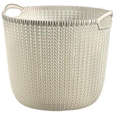 Cos rufe, 2 manere, crem, 30 L, 40x39x33 cm, Curver