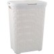 Cos rufe, 2 manere, capac, crem, 60 L, 44x34x61 cm, Curver