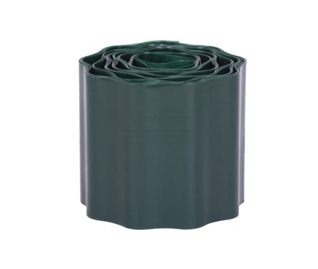 Bordura gazon din plastic, verde, 9 m x 120 mm, Strend Pro