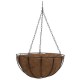 Ghiveci decorativ cu lant, rotund,​​​​​​​ nuca de cocos, 30x30x14 cm 