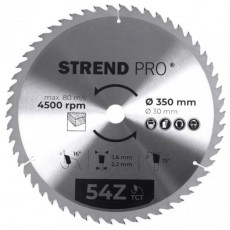 Disc circular, pentru lemn, 54 dinti, 350 mm, Strend Pro