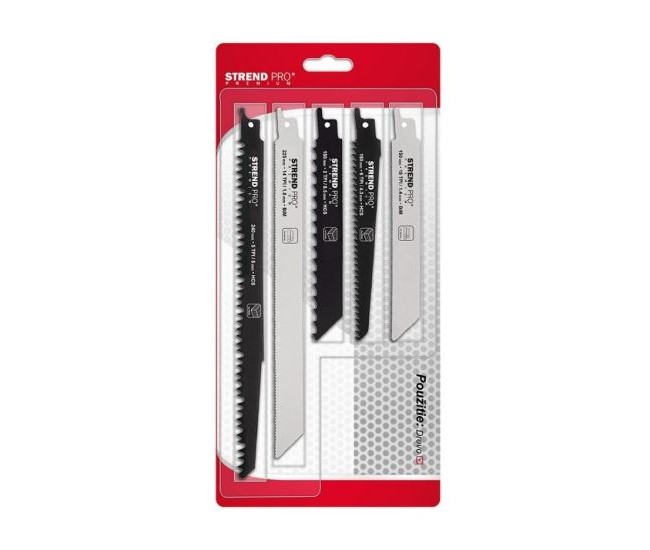 Panza, lama, fierastrau tip sabie, pentru lemn, metal, HCS, BIM, set 5 buc, Strend Pro