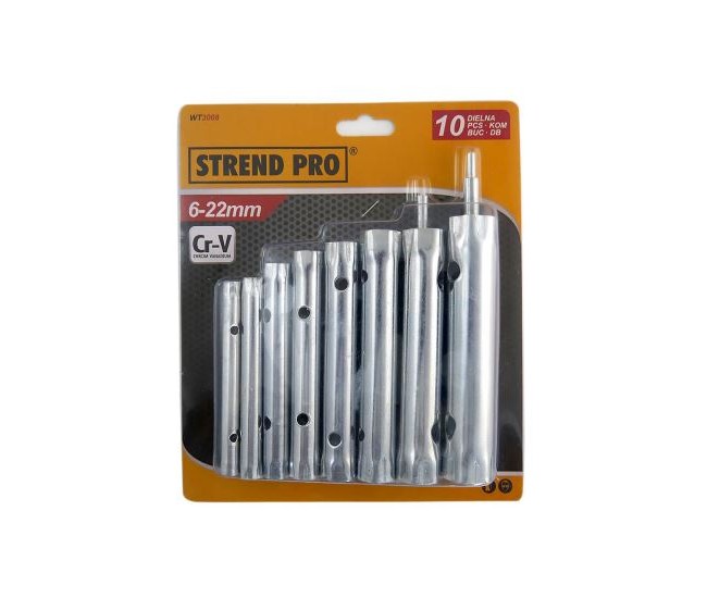 Set chei tubulare teava, 10 piese, 6-22 mm, Strend Pro