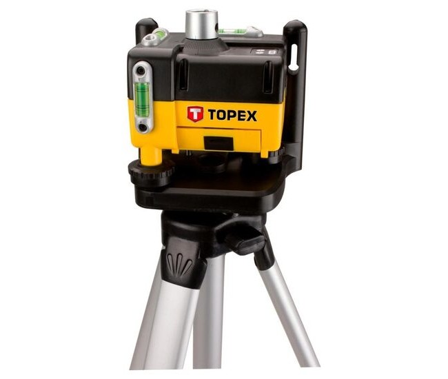 Nivela laser, cap rotativ, cu trepied, 30 m, Topex