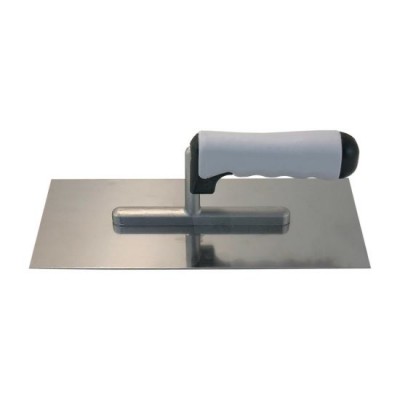 Gletiera inox, maner soft, gri, 13x27 cm 