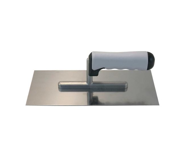 Gletiera inox, maner soft, gri, 13x27 cm 