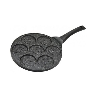 Tigaie aluminiu, rotunda, pentru clatite si oua, 27 cm, Magic Home