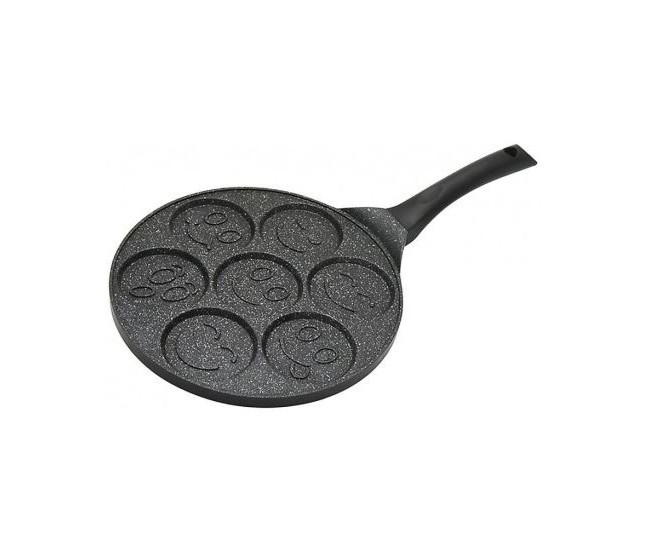 Tigaie aluminiu, rotunda, pentru clatite si oua, 27 cm, Magic Home