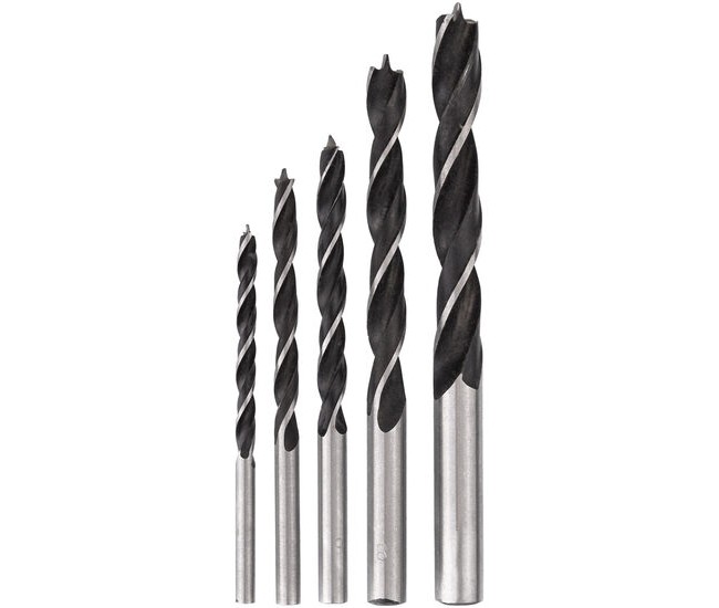 Set 5 burghie pentru lemn, 4-10 mm, Richmann Exclusive