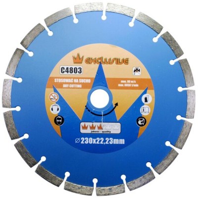 Disc diamantat, beton, taiere uscata, 230 mm/22.23 mm, Richmann Exclusive