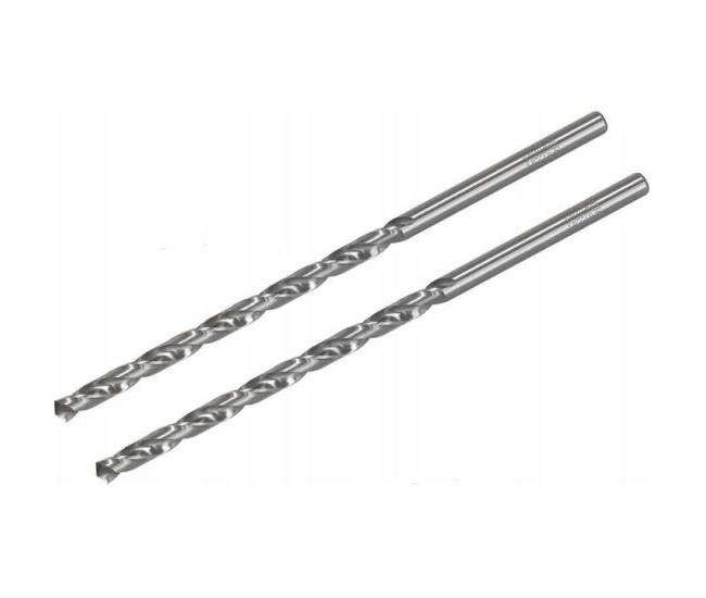 Burghiu pentru metal, lung, 2 buc, 4.5x119 mm, Drel