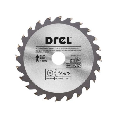 Disc circular vidia, 24 dinti, 115 mm, Drel