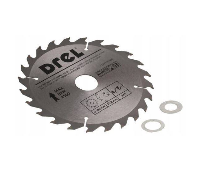 Disc circular vidia, 24 dinti, 180 mm, Drel