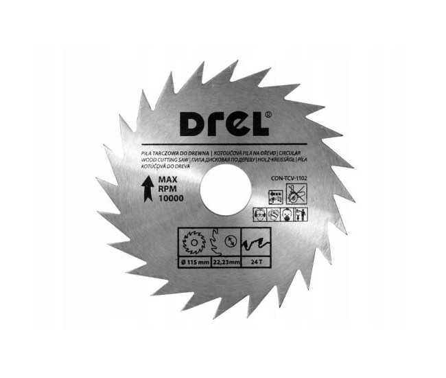 Disc circular, 24 dinti, 115 mm, Drel