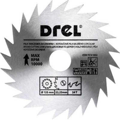 Disc circular 125 mm 24T, DREL