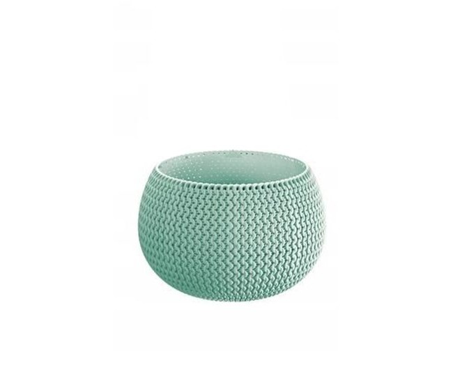 Ghiveci decorativ, rotund, verde, 23.9x16.1 cm, Splofy Bowl WS