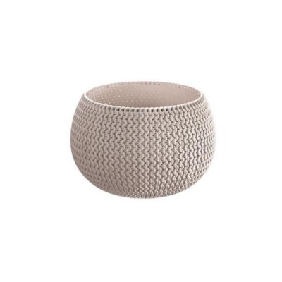 Ghiveci decorativ pentru flori, rotund, cafeniu, 29x19.5 cm, Splofy Bowl 