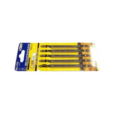 Panza, lama, fierastrau pendular, pentru lemn, plastic, HCS, prindere tip T, set 5 buc, 125 mm, Drel