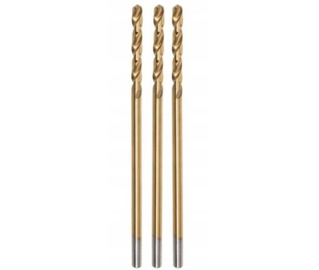 Burghiu pentru metal, nitrura de titan, 3 buc, 2 mm, Jufisto