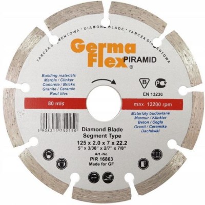 Disc diamantat segmentat, beton, 115 mm/22.2 mm